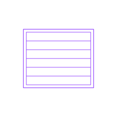 Buildings Jalousie Windows 1 Panel Wide Slats Svg Line Art, Free Vectors File